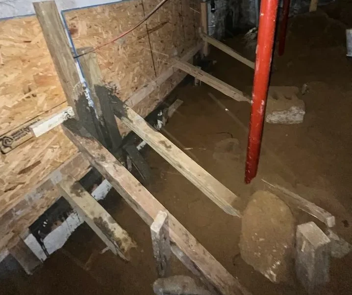 Can Mold Grow on Concrete? - A Picture of a Flooded Crawl Space