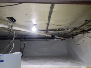 Waterproofing Solutions That Prevent Mold Growth - A Picture of An Encapsulated Crawl Space