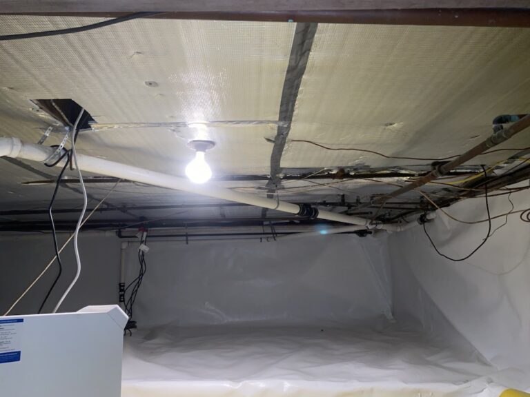 Waterproofing Solutions That Prevent Mold Growth - A Picture of An Encapsulated Crawl Space
