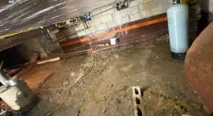 Crawl Space Wood Rot - A Picture of a Damp Crawl Space