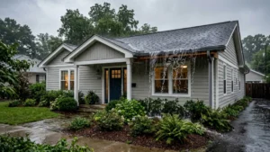 Why Are My Gutters Overflowing? - A House with an Overflowing Gutter in the Rain