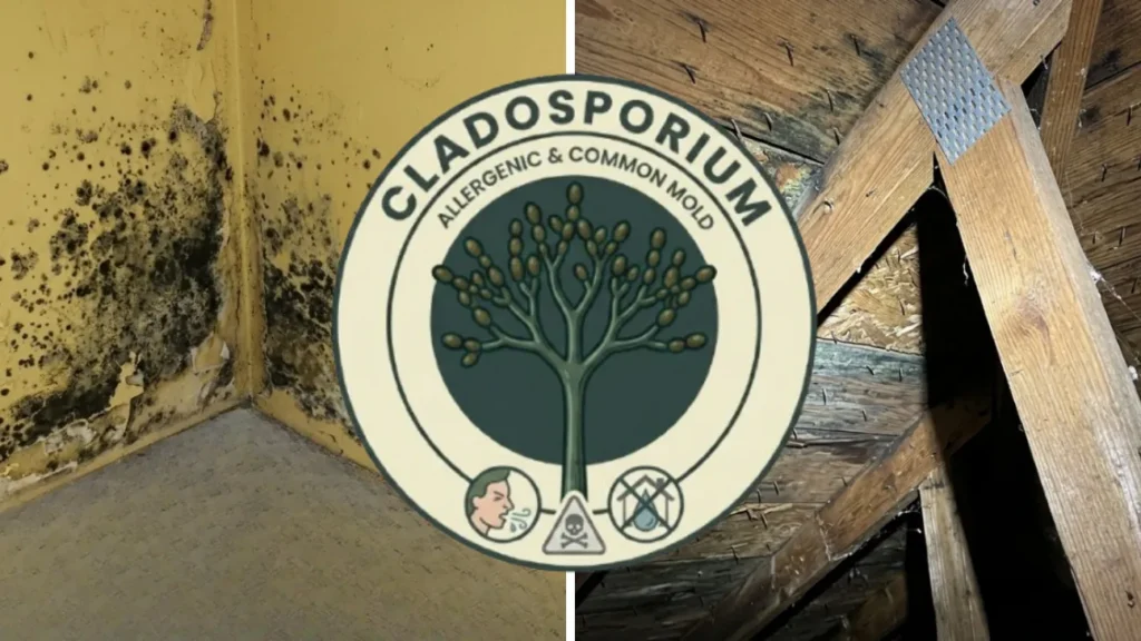 Mold Identification - Pictures of Cladosporium Mold Behind a Cladosporium Icon
