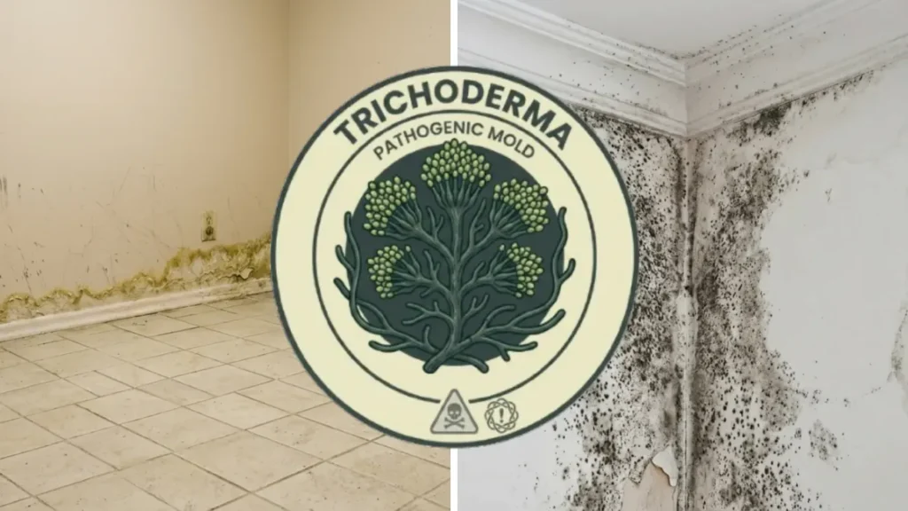 Mold Identification - Pictures of Trichoderma Mold Behind a Trichoderma Mold Icon
