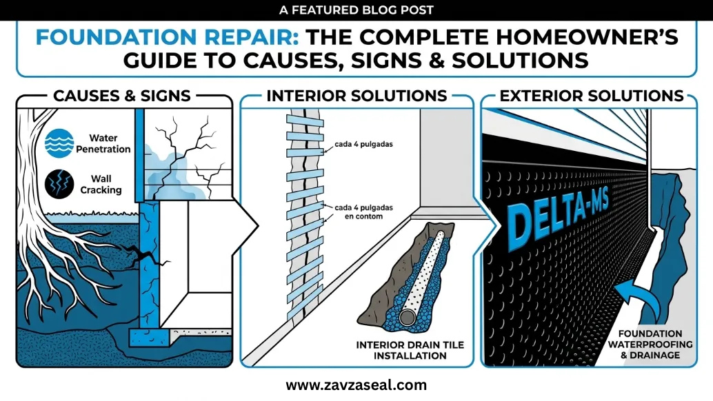 Foundation Repair - A Color Illustration of What this Blog Covers