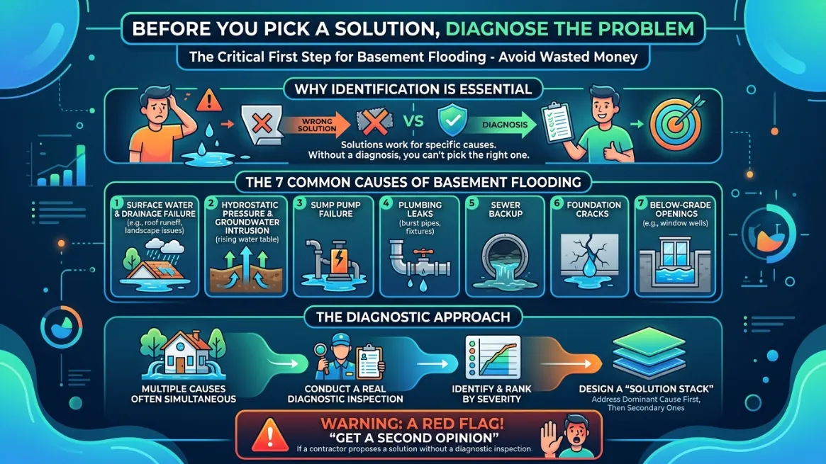 All Basement Flooding Solutions Explained and Compared