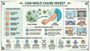 Can Mold Cause Hives - A Colorful Infographic About the Topic