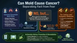 Can Mold Cause Cancer? - A Color Infographic About Whether or Not Mold Causes Cancer