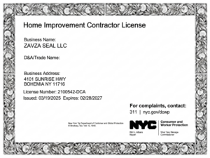 Zavza Seal (Mold Removal Experts) Home Improvement Contractor License